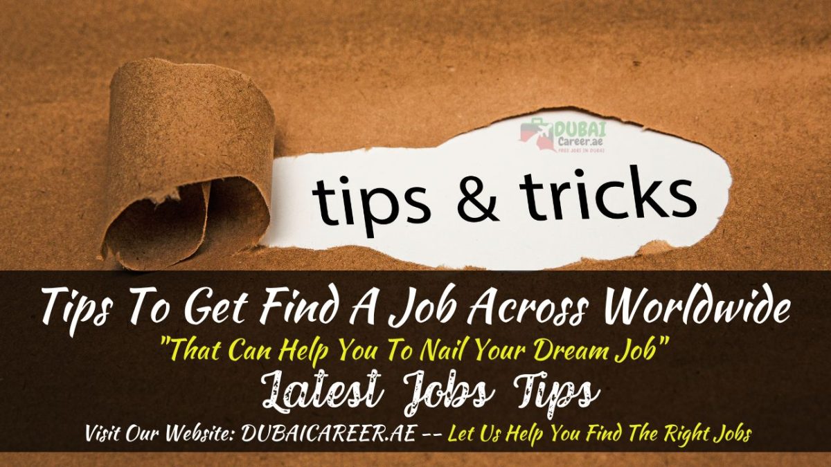 Tips To Get Find A Right Job