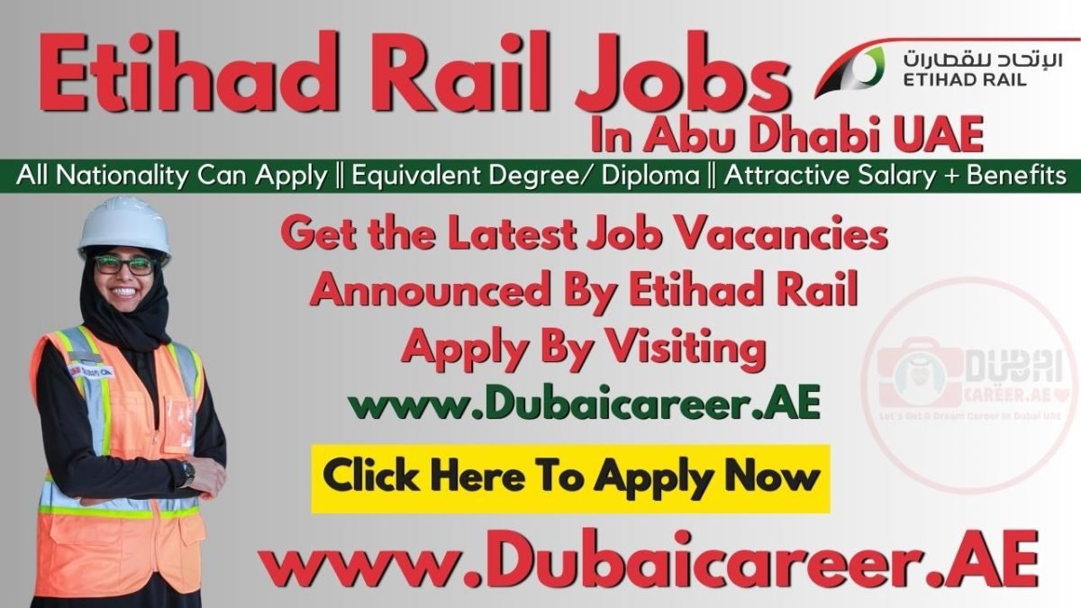 Etihad Rail Careers in Abu Dhabi