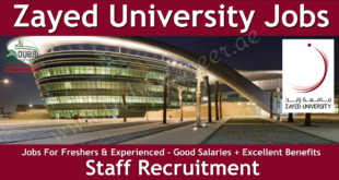 Zayed University Jobs -Zayed University Careers
